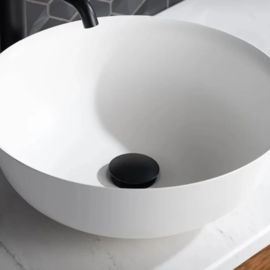 Saneux Overflow Cover - Brushed Nickel