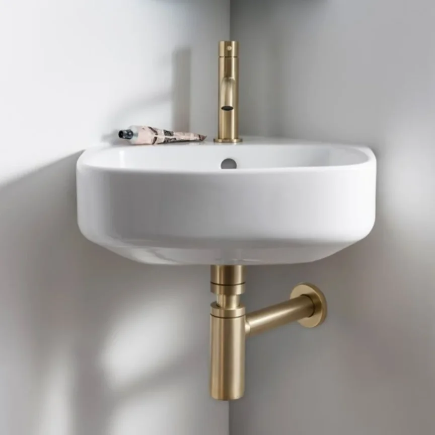 Just Taps Traditional Bottle Trap Light Gold