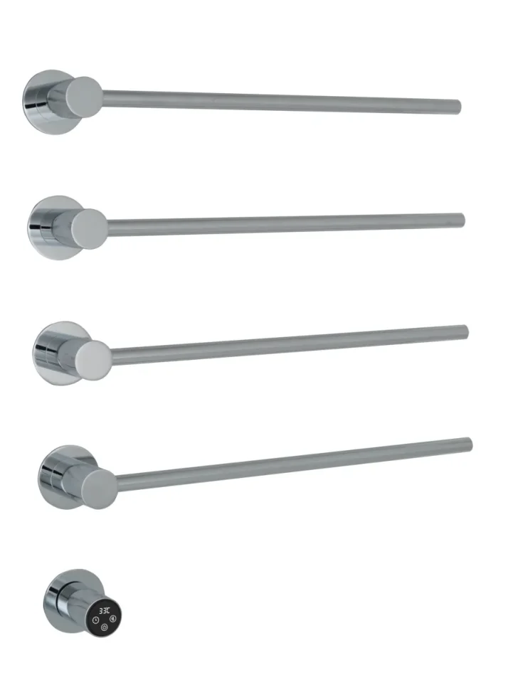 Just Taps Onyx Electric Towel Radiator 520 Chrome product image - Image 1