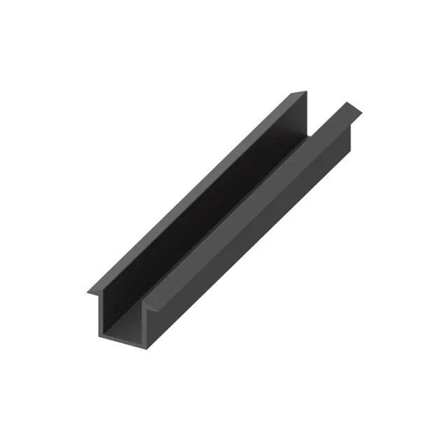 Abacus Glass Recessed Channel -10mm Black - 1200mm product image - Image 1