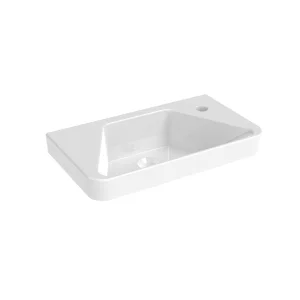 Saneux Hyde 50x28cm Cloakroom Washbasin Right Tap Hole