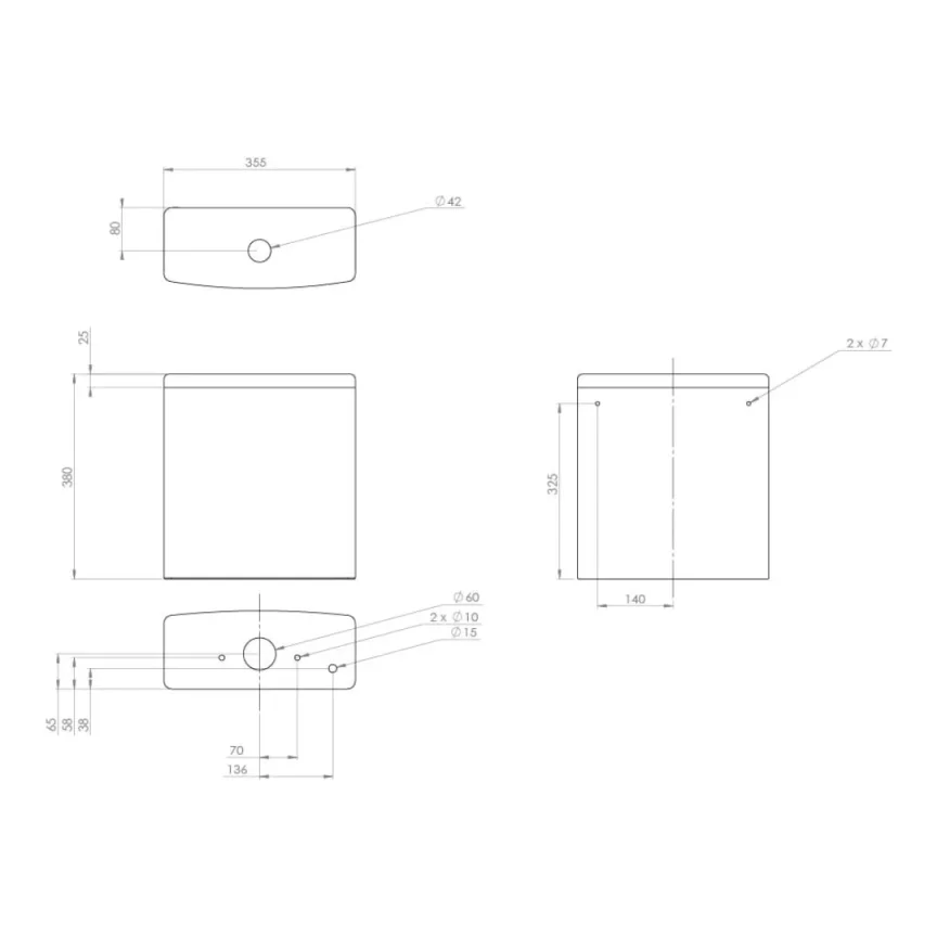 Saneux Prague Close Coupled Toilet with Rimless Pan, Cistern and Soft Close Seat - Image 9