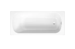 Bette Classic Single Ended Shower Bath Foot end Overflow White (Feet Included)