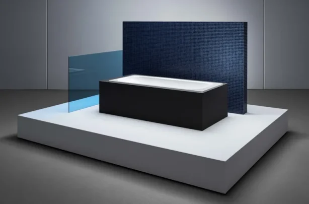 Bette Classic Single Ended Shower Bath Foot end Overflow White (Feet Included) - Image 2