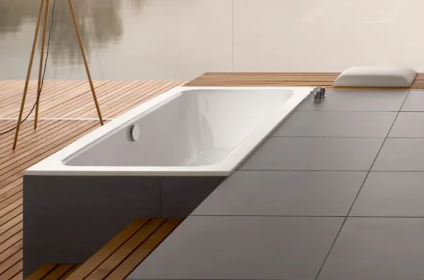 Bette One Double Ended Bath with Overflow White (Feet Included) - Image 5