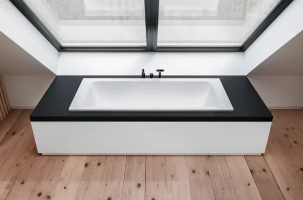 Bette Select Duo Double Ended Bath with Overflow White (Feet Included) - Image 3