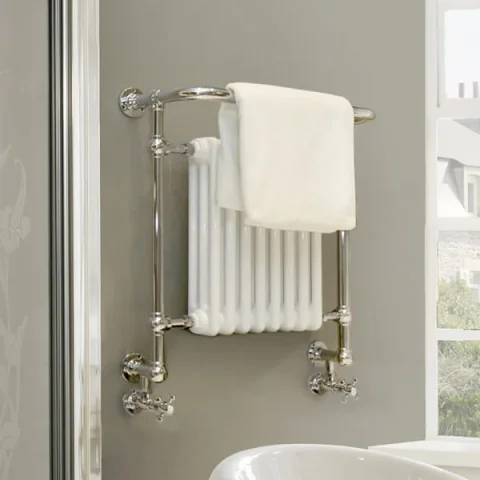Vogue Regency MS - WM Towel Radiator Heating Only - Chrome 740X675 product image - Image 1