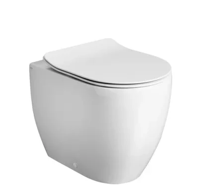 Crosswater Glide II Gloss White Back to Wall Rimless Toilet Pan and Soft Close Seat