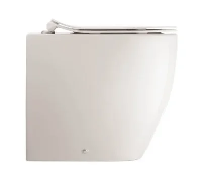 Crosswater Glide II Gloss White Back to Wall Rimless Toilet Pan and Soft Close Seat - Image 3