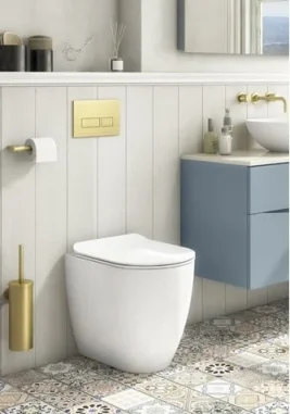 Crosswater Glide II Matt White Back to Wall Rimless Toilet Pan and Soft Close Seat - Image 2