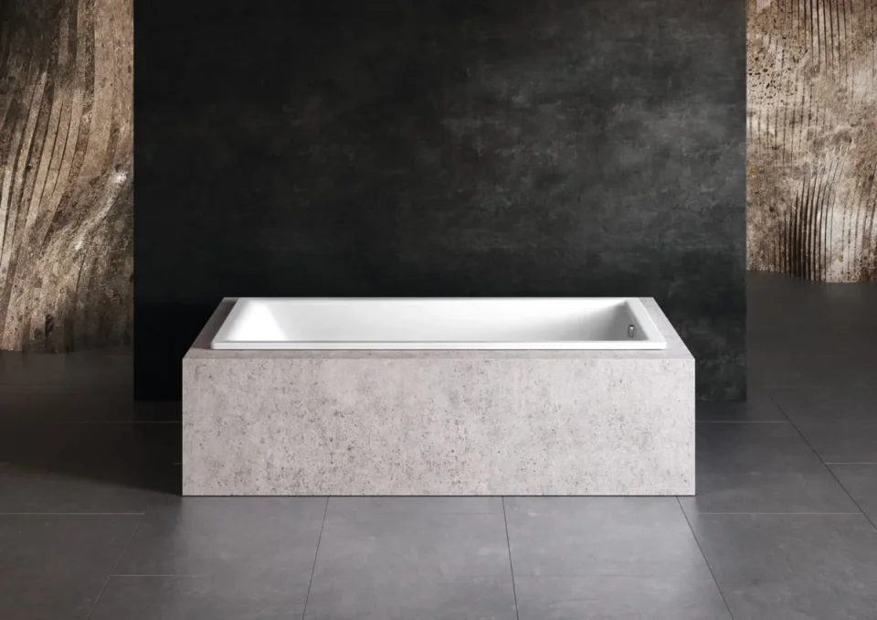 Kaldewei Puro Single Ended Shower Bath with Overflow White (Multiple Sizes) - Image 4