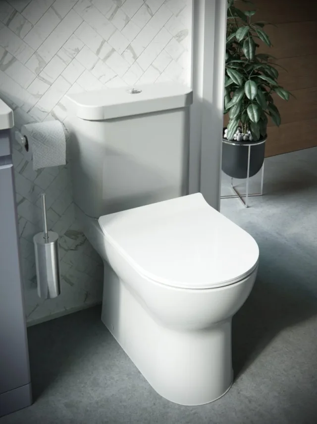 Saneux Air Close Coupled Toilet with Rimless Pan, Cistern and Soft Close Seat - Image 2