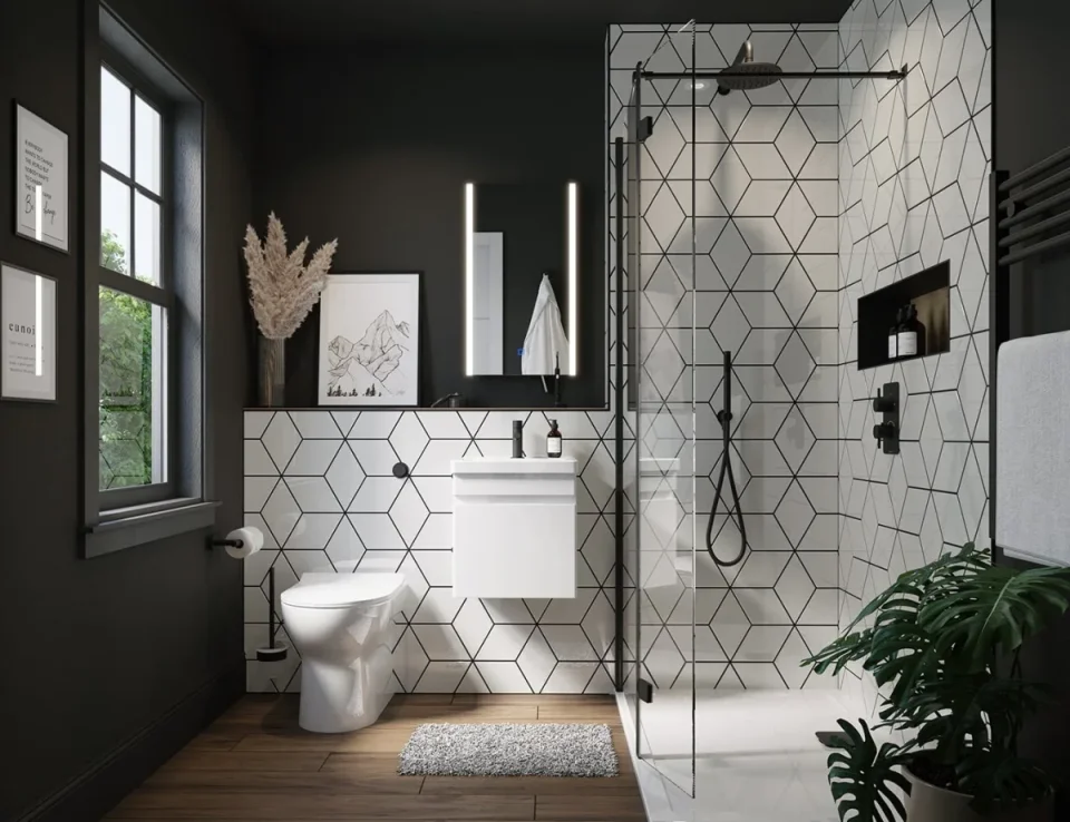 Saneux Air Back to Wall Rimless Toilet Pan and Soft Close Seat - Image 4