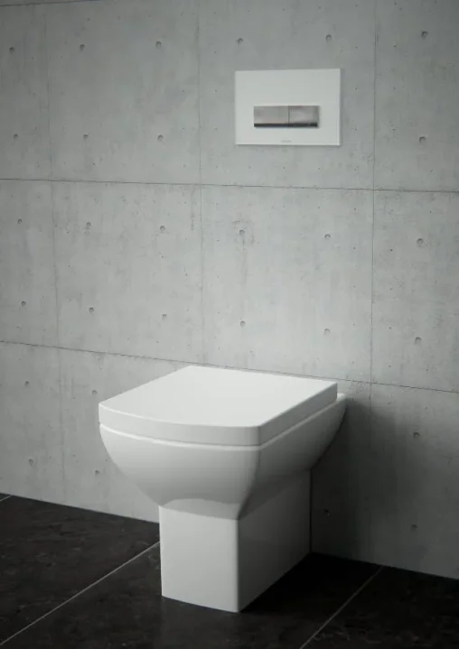 Saneux I-Line II Back to Wall Rimless Toilet Pan and Soft Close Seat - Image 3