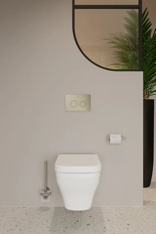Saneux Indigo Wall Hung Rimless Toilet Pan and Soft Close Seat - Image 3