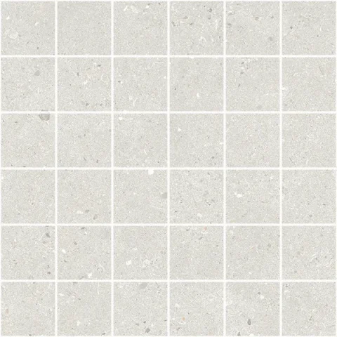European Tiles Stone Grain White MOSAIC 30 X 30 Tile detail view - Image 3