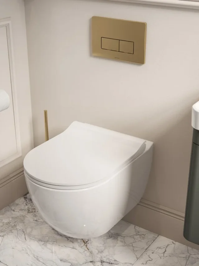 Saneux Prague Wall Hung Rimless Toilet Pan and Soft Close Seat - Image 2