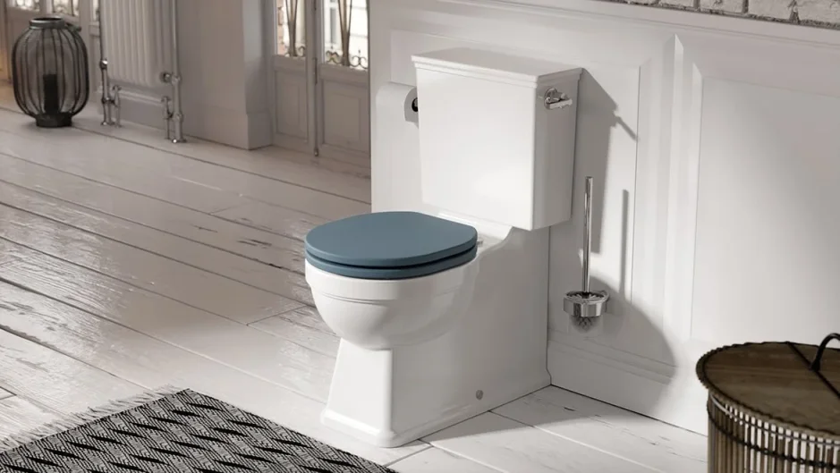 Saneux Sofia Close Coupled Toilet with Rimless Pan, Cistern and Soft Close Seat (Colours Available) - Image 3