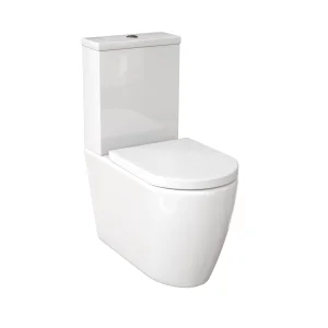 Saneux Uni Close Coupled Toilet with Rimless Pan, Cistern and Soft Close Seat
