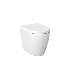 Saneux Uni Back to Wall Rimless Toilet Pan and Soft Close Seat