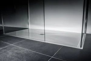 London Showers  Symmetry Slim 25 1500 x 900mm Tray & Waste - White