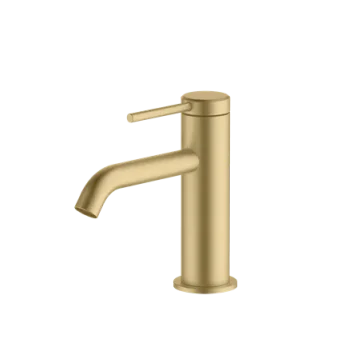 Britton Hoxton Slim Basin Mixer Brushed Brass product image - Image 1