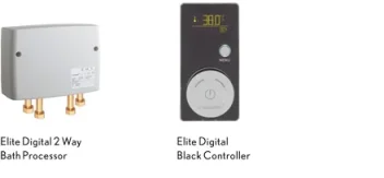 Crosswater Digital Elite Bath Pro Black Controller product image - Image 1