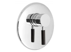 Vado Nuance Concealed Shower Valve Single Lever Wall Mounted With Black Handle