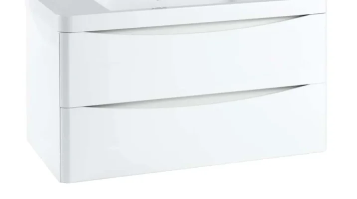 Scudo Bella 900 Wall Cabinet Gloss White product image - Image 1