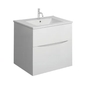 Crosswater Glide Ii 2 Drawer Basin Unit 500 White Gloss