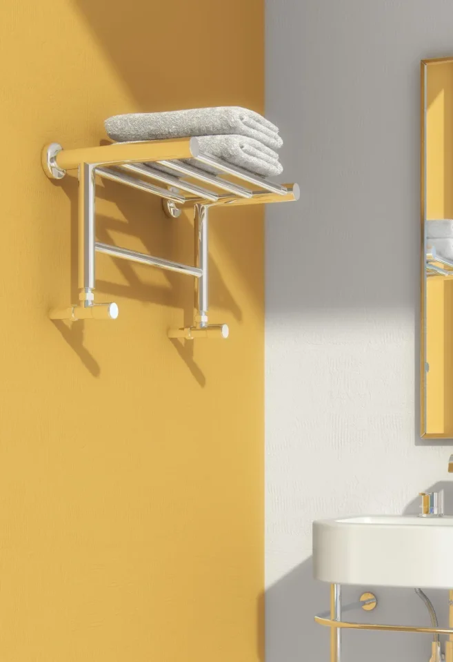 Reina Troisi 532 X 294 Stainless Steel Radiator detail view - Image 2