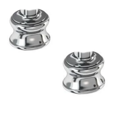 Burlington Regent Large Tap Bases (pair) Chrome