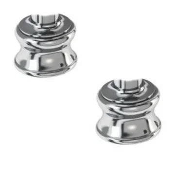Burlington Regent Large Tap Bases (pair) Chrome product image - Image 1