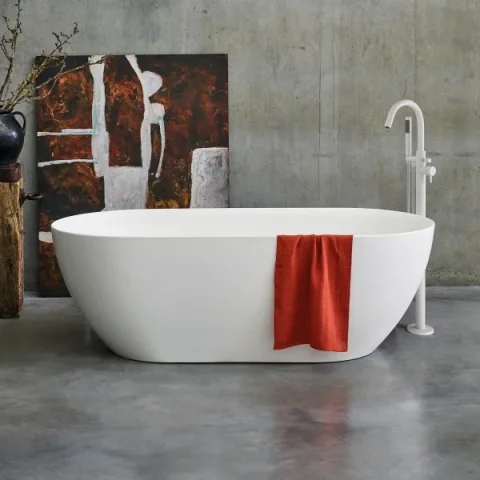 Crosswater Mpro Petite Bath White detail view - Image 3