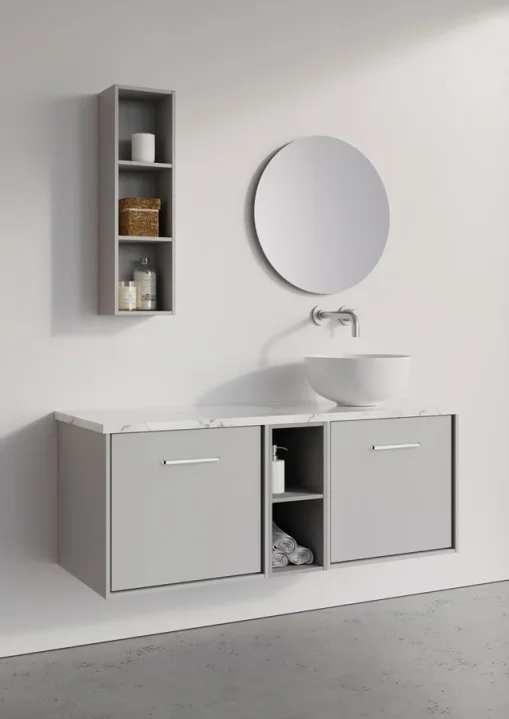 Crosswater Infinity Worktop 1210 Carrara Marble Effect product image - Image 1