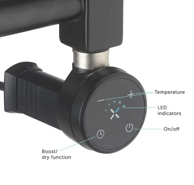 Crosswater Mpro Rail 480x1380 Brush Brass Electric detail view - Image 6