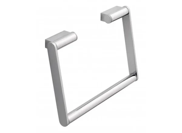 Vado Infinity Towel Ring Wall Mounted Chrome detail view - Image 2