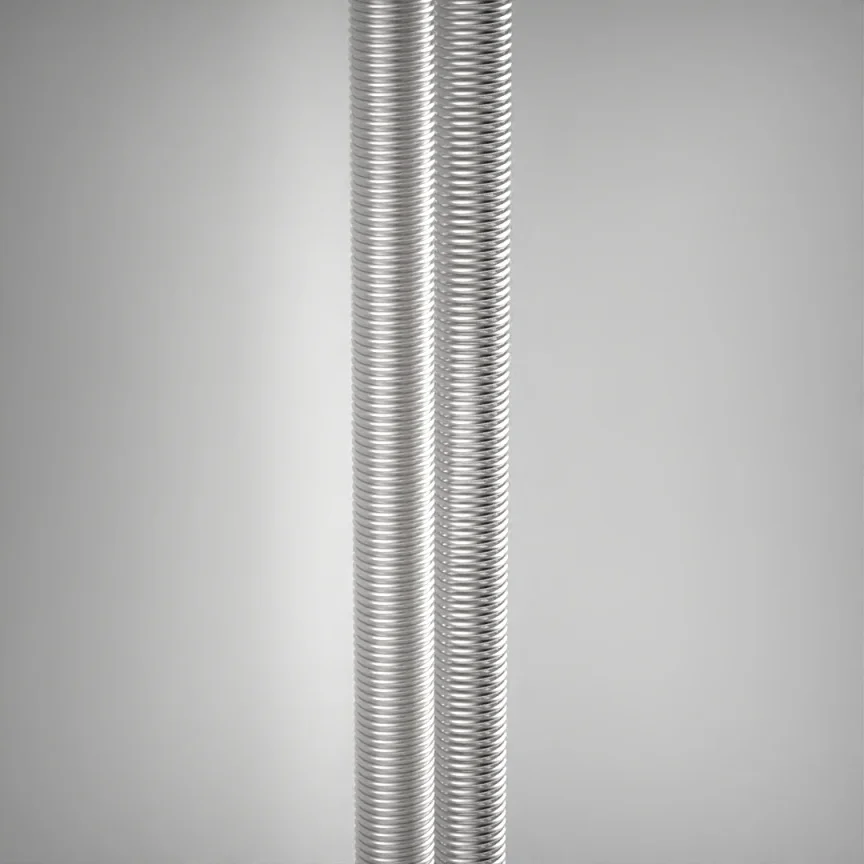 Ava Easy Clean Spring Shower Hose - Brushed Stainless Steel product image - Image 1