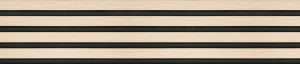 Abacus Slatwall Oak And Black Wall Panel Pack 2400 X 170 X 19mm (Per Piece) (3 Pack) (1.2msq) detail view - Image 6