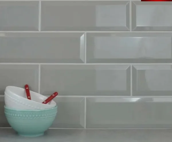 European Tiles Bisello Light Gris 10x30cm Polished Ceramic Tile