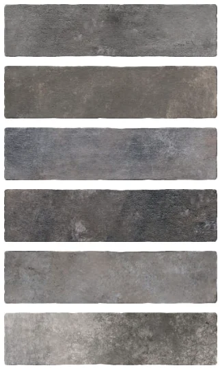 European Tiles Boston Roxbury Silver Porcelain Matt Tile 7x28cm