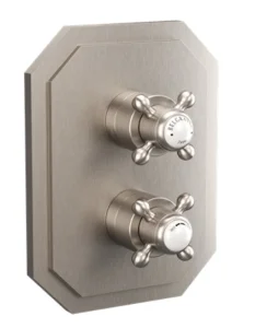 Crosswater Belgravia Crosshead Crossbox 3D Trimset Brushed Nickel