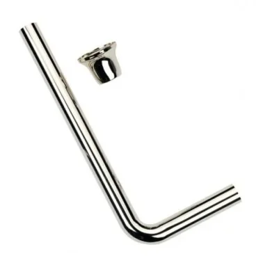 Imperial Low Level L Shaped Flush Pipe Chrome product image - Image 1