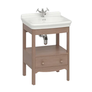 Burlington Guild Floor Standing Vanity 620mm Dark Oak