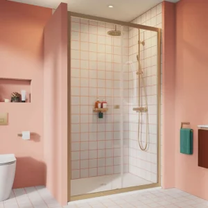 Crosswater Clear 6 Slider Single 1100 Brushed Brass