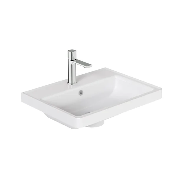 Vado Cameo 600mm Ceramic Furniture Basin Gloss White