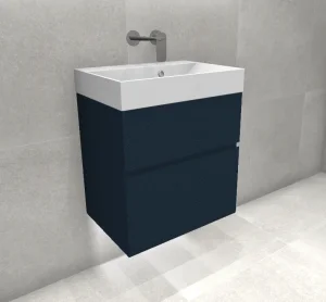 Faeber Venice 500mm Basin Unit Ocean Blue