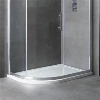 Eastbrook Volente 900 X 700 Lh O/set Quad Abs Stone Resin Tr White