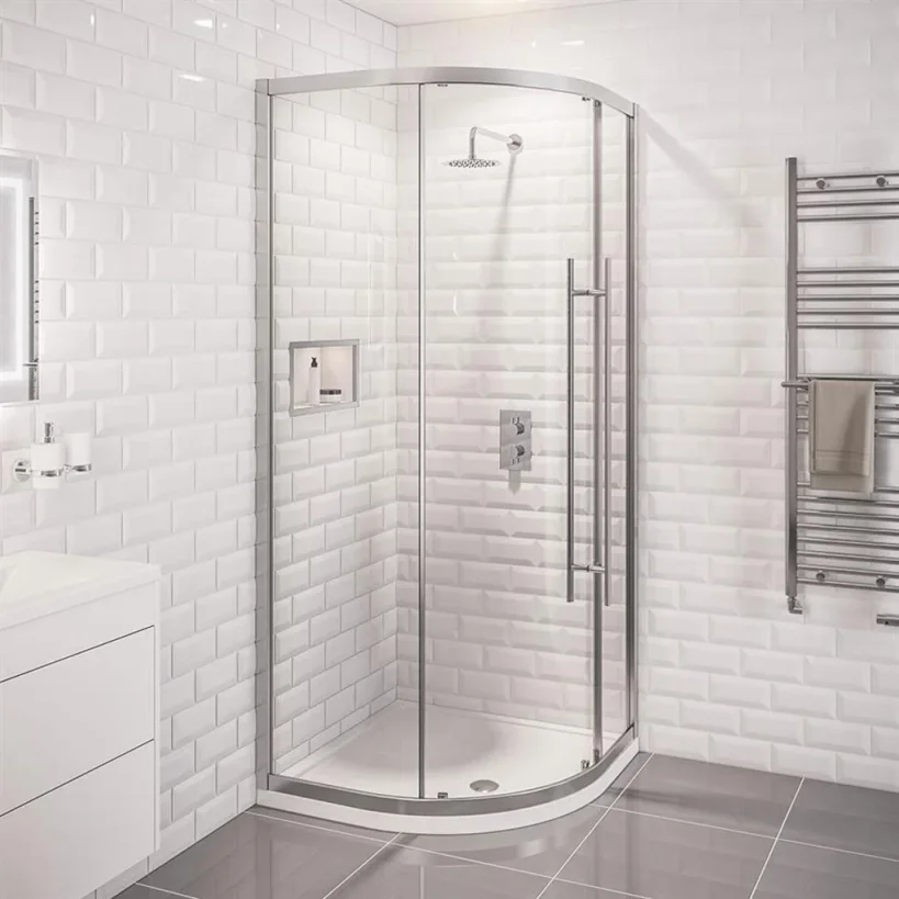 Eastbrook Vantage 2000 Easy Clean Quadrant 900mm Chrome product image - Image 1