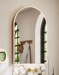 Hib Alba Arch 50 Mirror With Chargng Socket H80 X W50 X D5.5cm